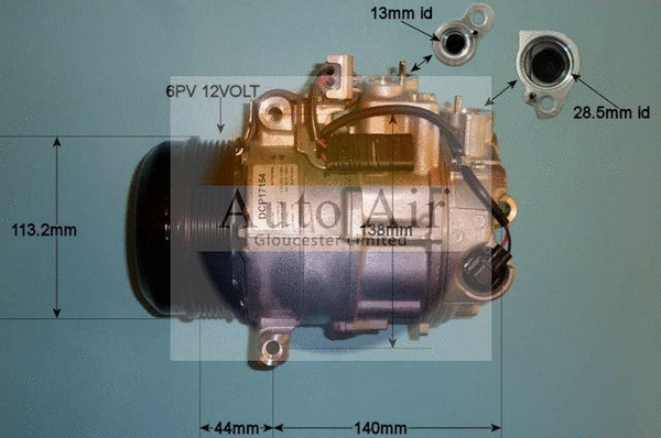 Compresseur, climatisation AUTO AIR GLOUCESTER 14-1281
