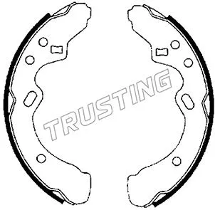 Jeu de mâchoires de frein TRUSTING 049.131