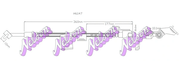 Flexible de frein KAWE H6147