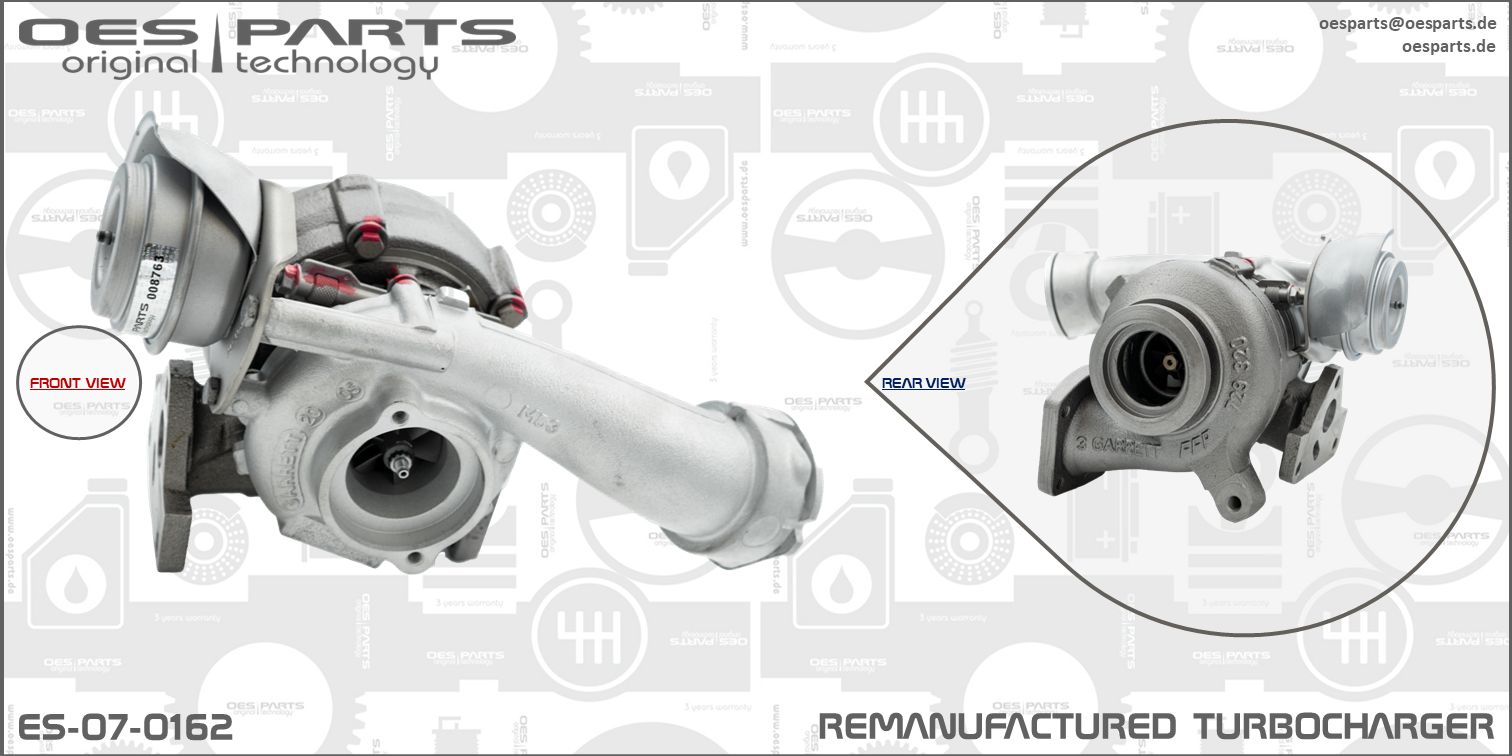 Turbocompresseur, suralimentation OES PARTS ES-07-0162