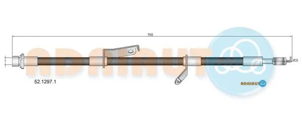 Flexible de frein ADRIAUTO 52.1297.1