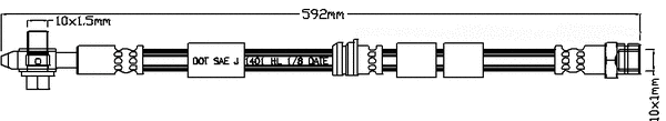 Flexible de frein JURATEK JBH1140