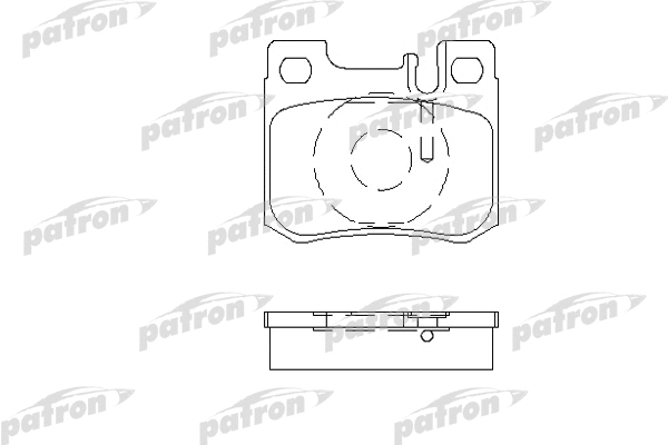 Kit de plaquettes de frein, frein à disque PATRON PBP693