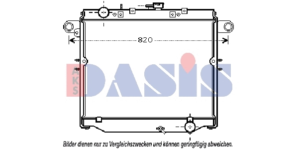 Radiateur, refroidissement du moteur AKS DASIS 210178N