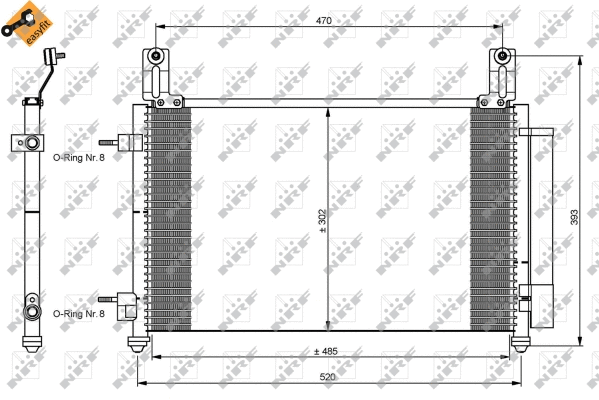 Condenseur, climatisation NRF 35796