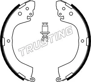 Jeu de mâchoires de frein TRUSTING 064.171