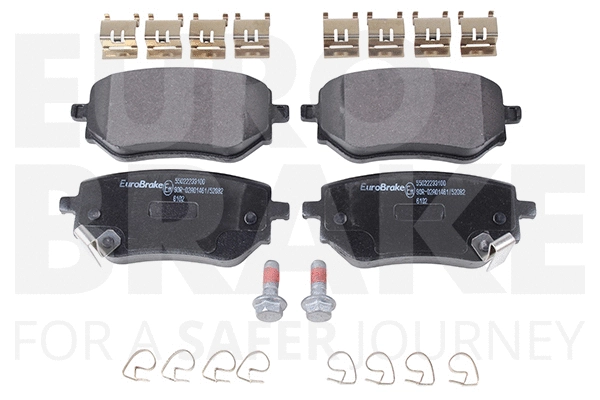 Kit de plaquettes de frein, frein à disque EUROBRAKE 55022233100
