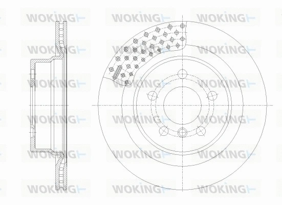 Disque de frein WOKING D62551.10