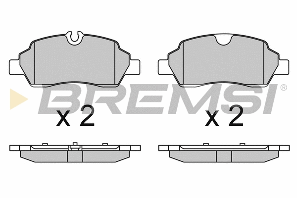 Kit de plaquettes de frein, frein à disque BREMSI BP3652