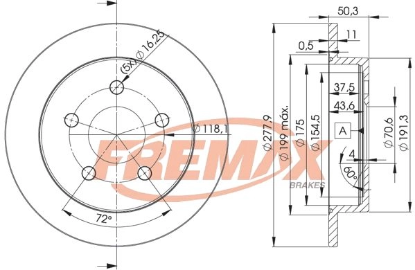 Disque de frein FREMAX BD-2058