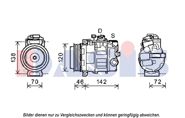 Compresseur, climatisation AKS DASIS 852604N