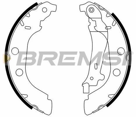 Jeu de mâchoires de frein BREMSI GF0385