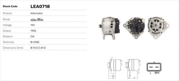 Alternateur LUSA LEA0718