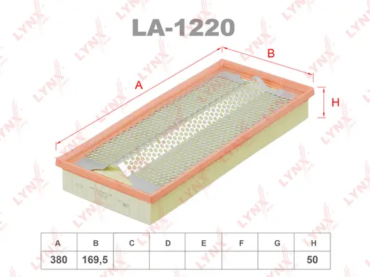 Filtre à air LYNXAUTO LA-1220