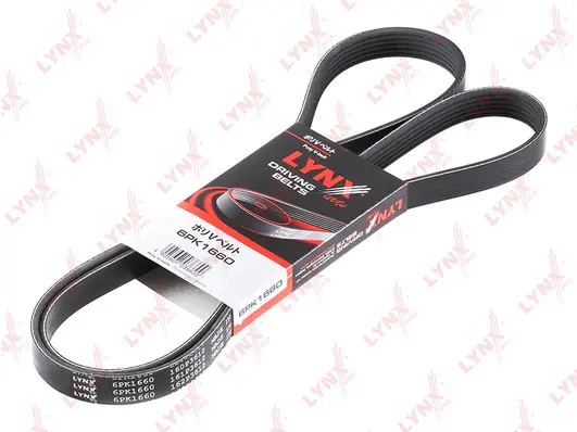 Courroie trapézoïdale à nervures LYNXAUTO 6PK1660