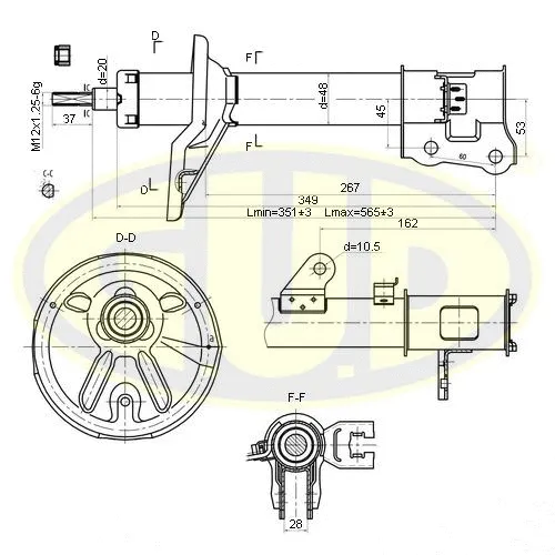 Amortisseur G.U.D. GSA333500