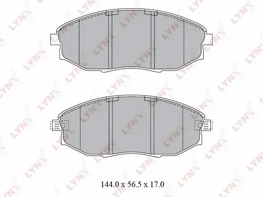 Kit de plaquettes de frein, frein à disque LYNXAUTO BD-1812