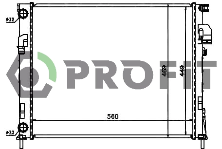 Radiateur, refroidissement du moteur PROFIT PR 5058A5
