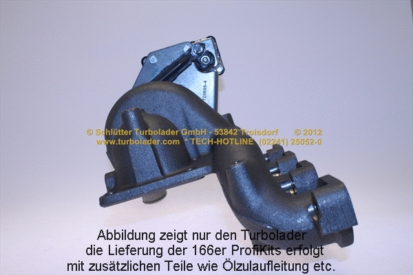 Turbocompresseur, suralimentation SCHLÜTTER TURBOLADER 166-00735MAX