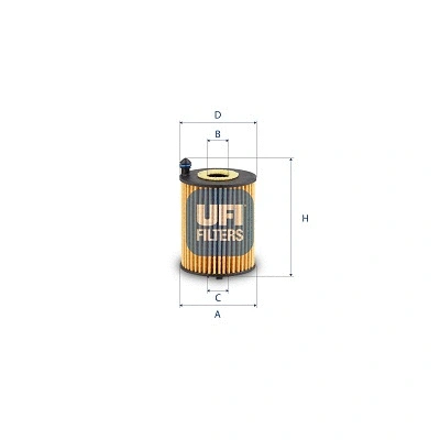 Filtre à huile UFI 25.253.00