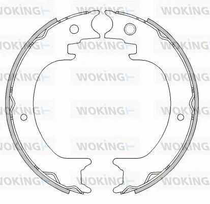 Mâchoire de frein, frein de stationnement WOKING Z4279.00