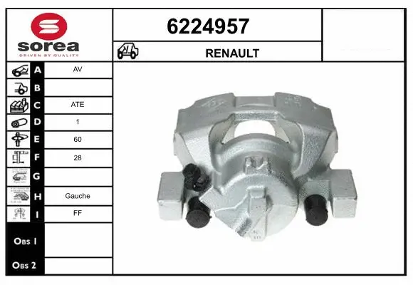 Étrier de frein STARTCAR 6224957