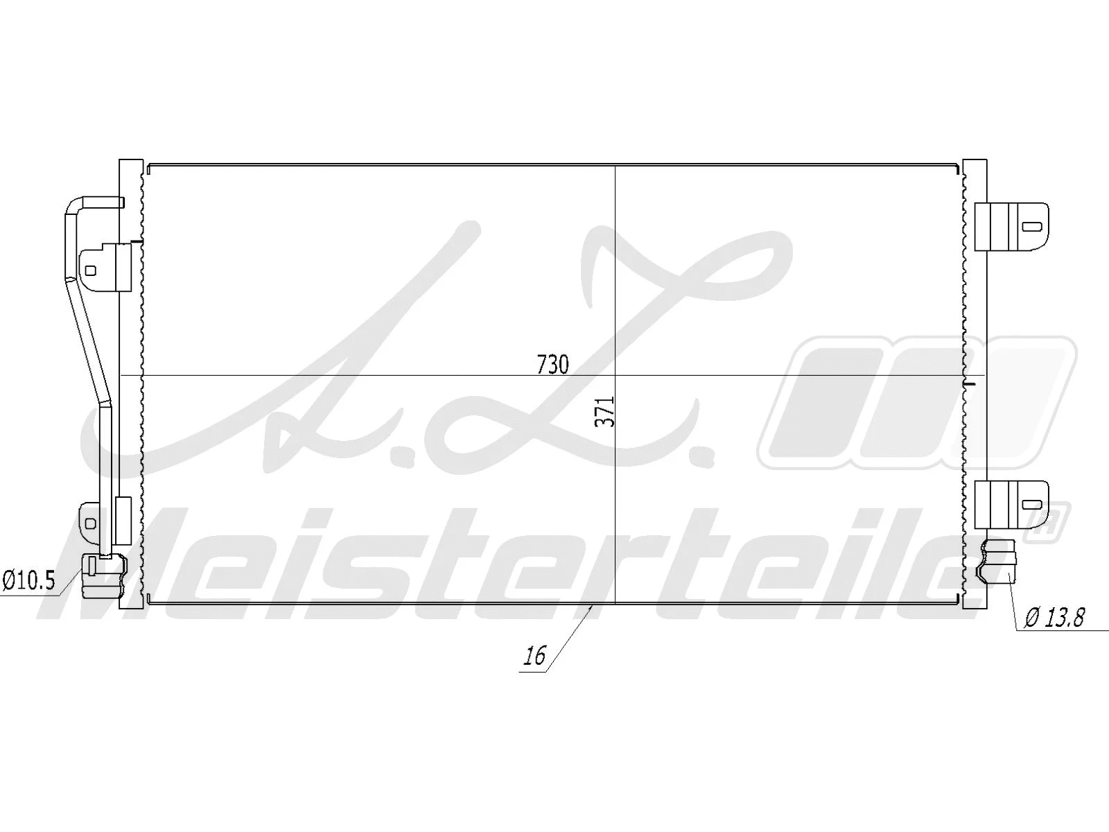 Condenseur, climatisation A.Z. Meisterteile AZMT-45-030-1336