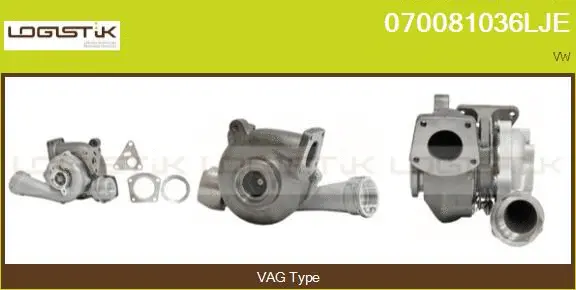 Turbocompresseur, suralimentation LGK 070081036LJE