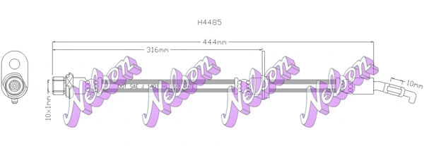 Flexible de frein KAWE H4485