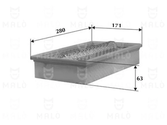 Filtre à air AKRON-MALÒ 1500248