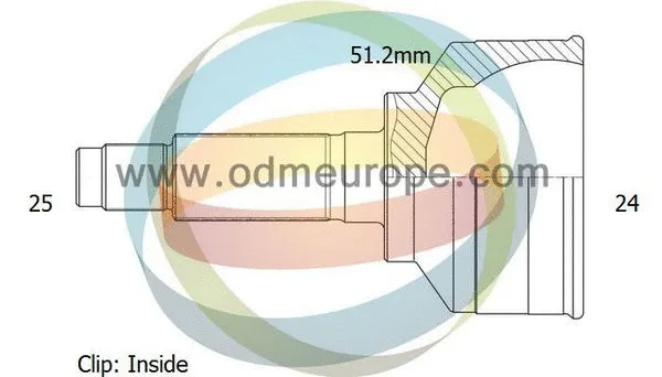Jeu de joints, arbre de transmission 4X4 ESTANFI EST-12-351966