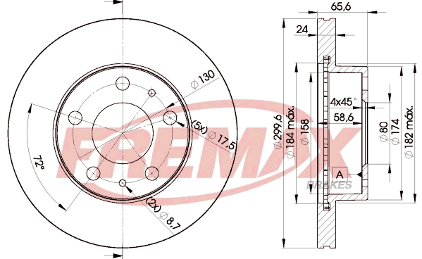 Disque de frein FREMAX BD-4682