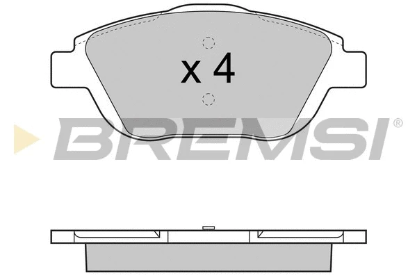 Kit de plaquettes de frein, frein à disque BREMSI BP3428