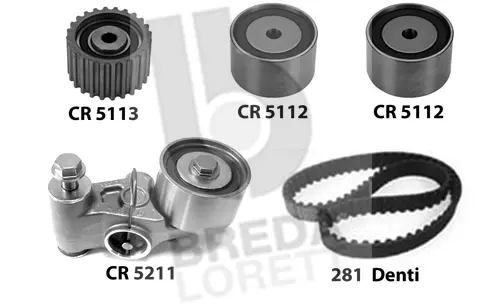 Kit de courroie crantée BREDA LORETT KCD0316