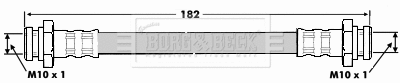 Flexible de frein BORG & BECK BBH6712