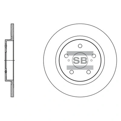 Disque de frein Hi-Q SD4084