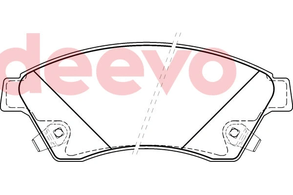 Kit de plaquettes de frein, frein à disque DEEVO BP80460
