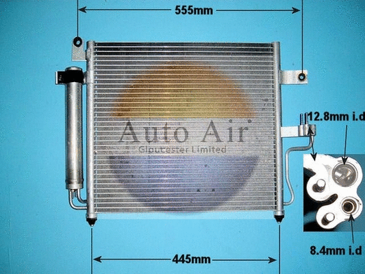 Condenseur, climatisation AUTO AIR GLOUCESTER 16-1159