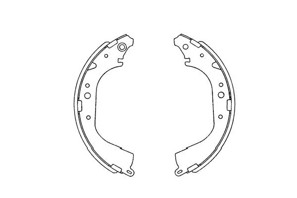 Jeu de mâchoires de frein KAVO PARTS KBS-9901