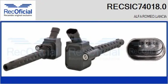Bobine d'allumage RECOFICIAL RECSIC74018.0
