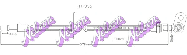 Flexible de frein KAWE H7336