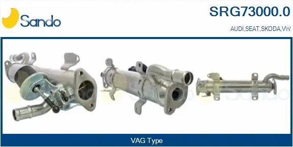 Radiateur, réaspiration des gaz d'échappement SANDO SRG73000.0