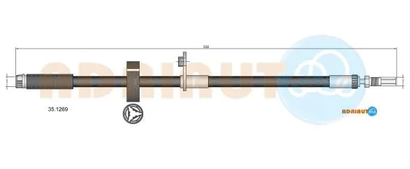 Flexible de frein ADRIAUTO 35.1269