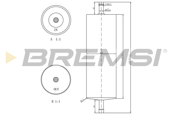 Filtre à carburant BREMSI FE1520