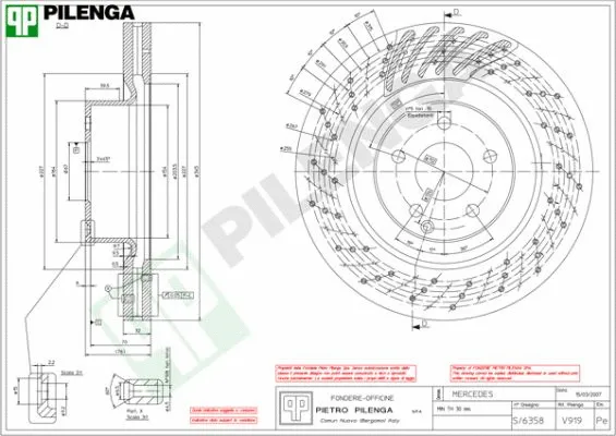 Disque de frein PILENGA V919