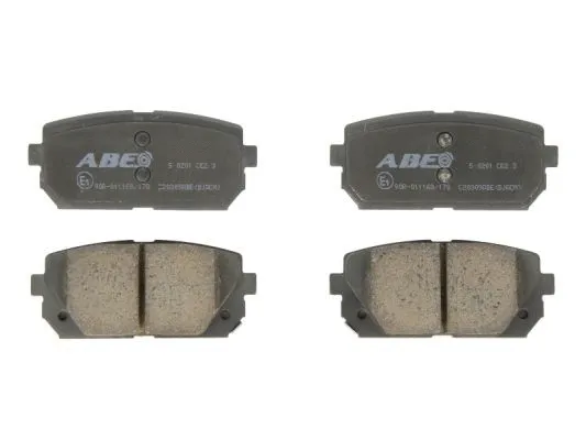 Kit de plaquettes de frein, frein à disque ABE C20309ABE