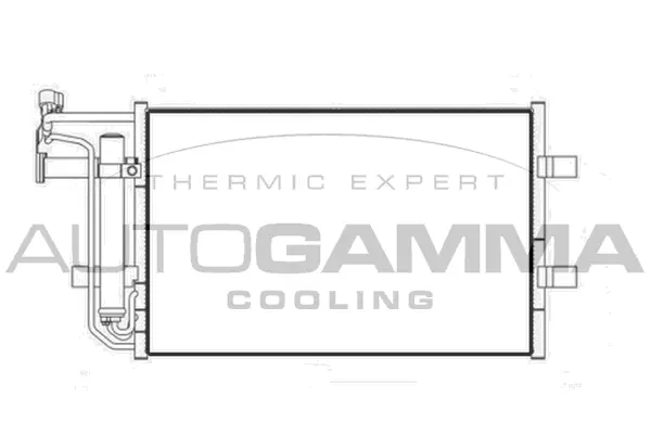 Condenseur, climatisation AUTOGAMMA 105969