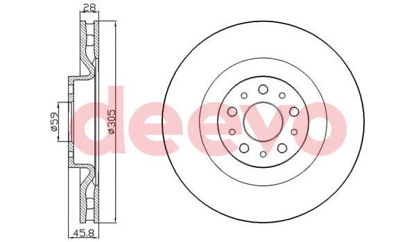 Disque de frein DEEVO BD24820
