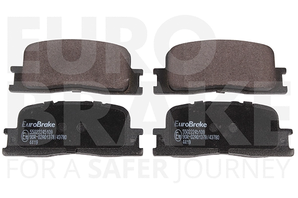 Kit de plaquettes de frein, frein à disque EUROBRAKE 55022245109