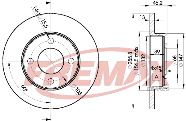 Disque de frein FREMAX BD-3632